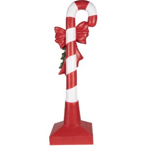 Clayre & Eef 5PR0127 Dekorácia Candy Cane 35x23x100 cm červená biela