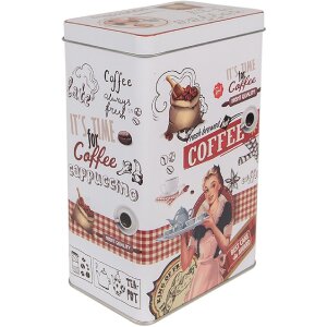 Clayre & Eef 6BL0128 Plechovka biela červená...