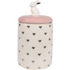Clayre & Eef 6CE1680 Úložný kvetináč Ø 12x23 cm ružovo biely