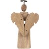 Clayre & Eef 6H2342 Vianočná dekorácia anjel 13x5x22 cm hnedá