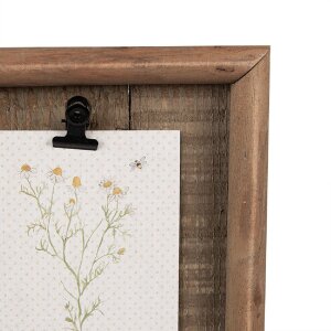 Clayre & Eef 6H2358 Fotorámik so svorkou hnedý 16x3x21 cm