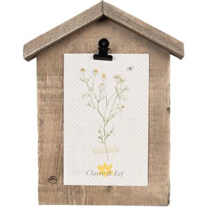 Clayre & Eef Fotorámik so svorkou hnedý...