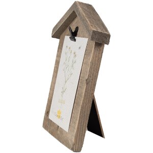 Clayre & Eef Fotorámik so svorkou hnedý 17x3x21 cm