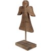Clayre & Eef 6H2374 Dekoratívny anjel hnedý 18x8x30 cm