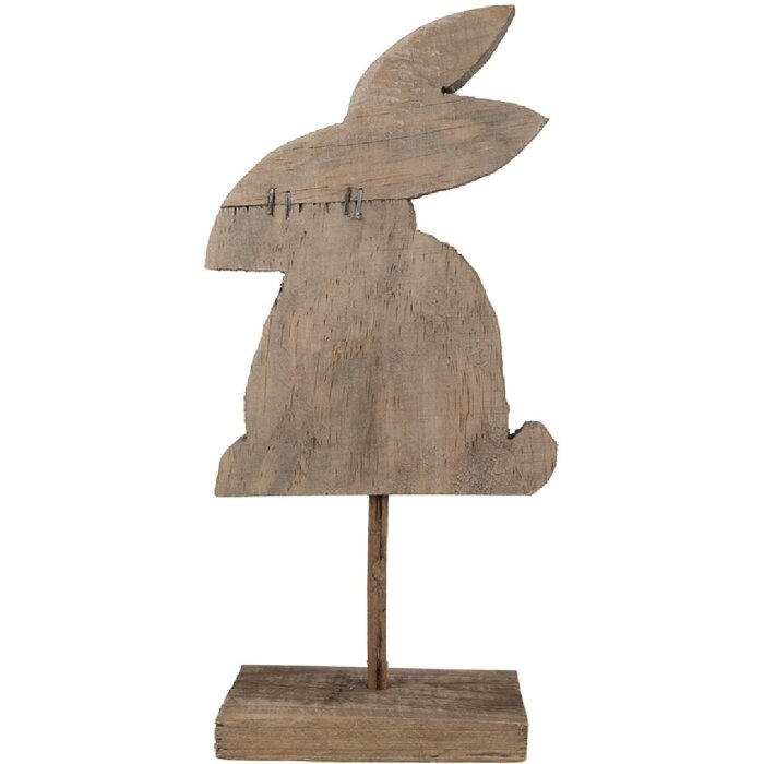 Clayre & Eef 6H2376 Dekorácia Králik 14x8x30 cm hnedá