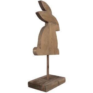 Clayre & Eef 6H2376 Dekorácia Králik 14x8x30 cm hnedá