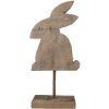 Clayre & Eef 6H2376 Dekorácia Králik 14x8x30 cm hnedá