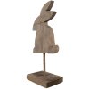 Clayre & Eef 6H2376 Dekorácia Králik 14x8x30 cm hnedá