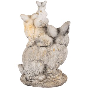 Clayre & Eef 6MG0032 Dekoratívny králik 27x18x43cm hnedý béžový