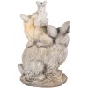 Clayre & Eef 6MG0032 Dekoratívny králik 27x18x43cm hnedý béžový