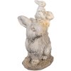 Clayre & Eef 6MG0032 Dekoratívny králik 27x18x43cm hnedý béžový