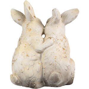 Clayre & Eef 6MG0033 Dekoratívny králik 26x18x33 cm hnedý béžový