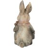 Clayre & Eef 6MG0034 Dekoratívny králik 22x19x41 cm v sivej a hnedej farbe