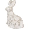 Clayre & Eef 6MG0044 Dekorácia Králik 29x19x39 cm Biela béžová