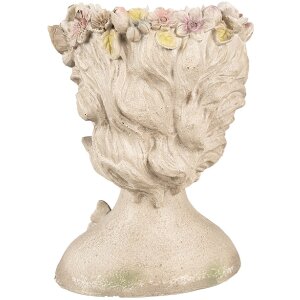 Clayre & Eef 6PR3895 Kvetináč Woman Grey 20x18x26 cm