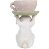 Clayre & Eef 6PR3998 Dekoratívny králik 15x14x24 cm béžovo-ružový