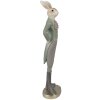 Clayre & Eef 6PR4009 Dekoratívny králik béžovo zelený 5x4x20 cm