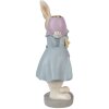 Clayre & Eef 6PR4013 Sviečka na sviečku Rabbit Beige Blue 10x8x20 cm
