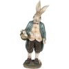 Clayre & Eef 6PR4023 Dekoratívny králik 17x10x38 cm hnedozelený