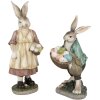 Clayre & Eef 6PR4024 Dekoratívny králik 14x11x38cm Hnedoružový