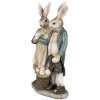Clayre & Eef 6PR4025 Dekoratívny králik 15x8x26 cm v hnedej farbe