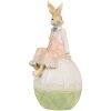 Clayre & Eef 6PR4030 Dekoratívny králik 13x11x24cm hnedozelený