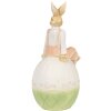 Clayre & Eef 6PR4030 Dekoratívny králik 13x11x24cm hnedozelený