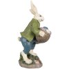 Clayre & Eef 6PR4035 Dekoratívny králik 18x16x32cm béžovo zelený