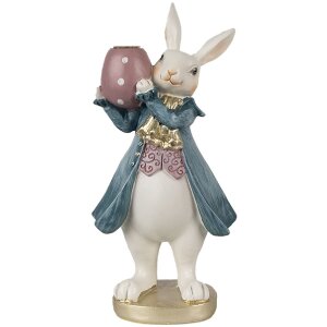 Clayre & Eef 6PR4057 Sviečka na sviečku Rabbit White...