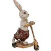 Clayre & Eef 6PR4082 Dekoratívny králik biely zlatý 15x9x25 cm