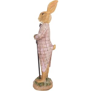 Clayre & Eef 6PR4097 Dekoratívny králik hnedý 7x6x21 cm