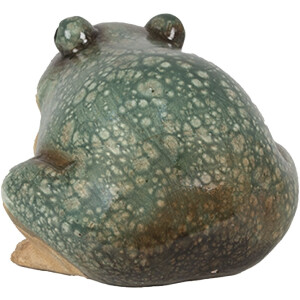 Clayre & Eef 6PR4124 Dekoračná žaba zelená 13x12x9 cm