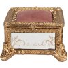 Clayre & Eef 6PR4132 Šperkovnica zlatej farby 12x12x7 cm