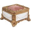Clayre & Eef 6PR4132 Šperkovnica zlatej farby 12x12x7 cm