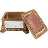 Clayre & Eef 6PR4132 Šperkovnica zlatej farby 12x12x7 cm
