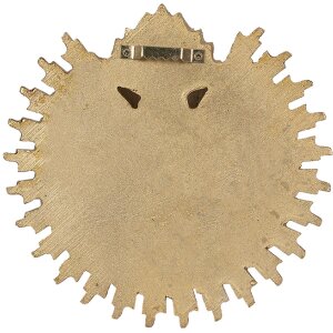 Clayre & Eef 6PR4133 Nástenná dekorácia 17x2x16 cm Zlatá farba