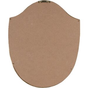Clayre & Eef 6PR4135 Nástenná dekorácia 25x3x30 cm Zlatá farba