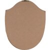 Clayre & Eef 6PR4135 Nástenná dekorácia 25x3x30 cm Zlatá farba