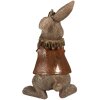 Clayre & Eef 6PR4143 Dekoratívny králik 10x8x13 cm hnedý