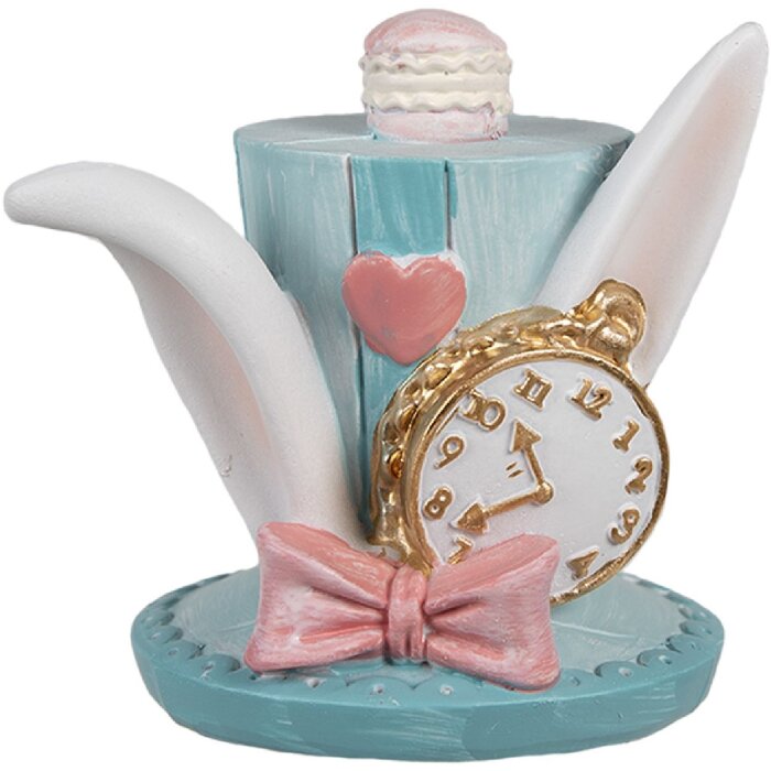 Clayre & Eef 6PR4153 Ozdobný klobúk Blue 13x11x12 cm