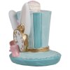 Clayre & Eef 6PR4153 Ozdobný klobúk Blue 13x11x12 cm