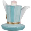 Clayre & Eef 6PR4153 Ozdobný klobúk Blue 13x11x12 cm