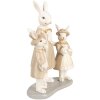 Clayre & Eef 6PR4994 Králičia dekorácia bielo-hnedá 16x8x21 cm