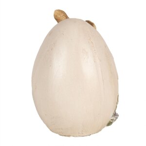 Clayre & Eef 6PR5006 Dekoratívny králik s vajíčkom 12x7x9cm hnedý