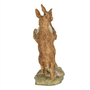 Clayre & Eef 6PR5008 Dekoratívny králik hnedý 11x5x13 cm