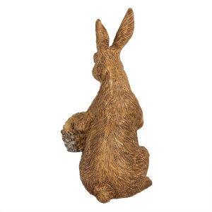 Clayre & Eef 6PR5009 Dekoratívny králik hnedý 9x7x14 cm