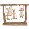 Clayre & Eef 6PR5010 Dekoratívny králik 26x6x20 cm hnedý béžový
