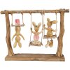 Clayre & Eef 6PR5010 Dekoratívny králik 26x6x20 cm hnedý béžový