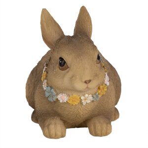 Clayre & Eef 6PR5011 Dekoratívny králik hnedý 13x8x10 cm