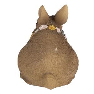 Clayre & Eef 6PR5011 Dekoratívny králik hnedý 13x8x10 cm